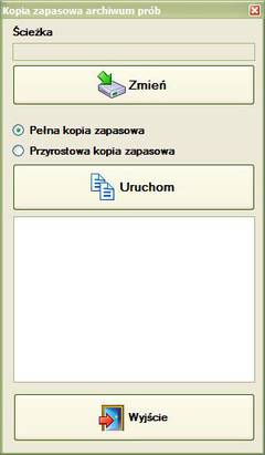 Aplikacja do wykonywania kopii zapasowej