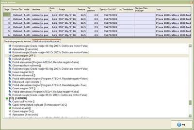 Detali program de test avansat