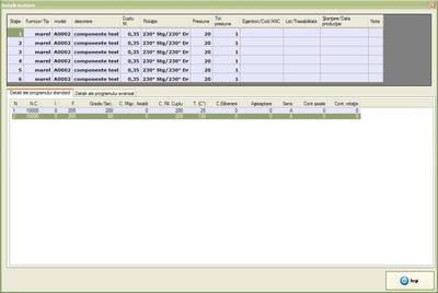 Detali program de test standard