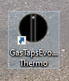 Icona "GasTapsEvoTestSystem Thermo" nel desktop