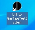  Ikona "GasTapsTestSystem" na ploše